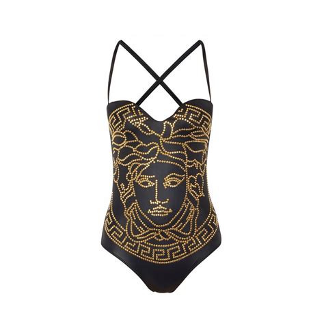 versace bathingsuit|versace medusa bikini.